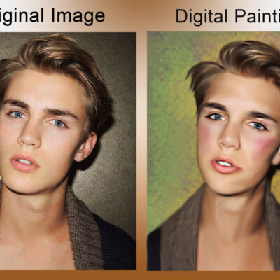 Digital Painting male model